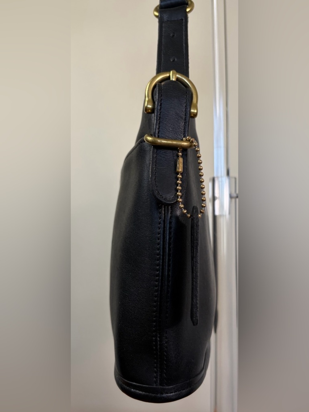 Vintage COACH Equestrian Slim Zip Crossbody Black 9802 EUC - Picture 13 of 17